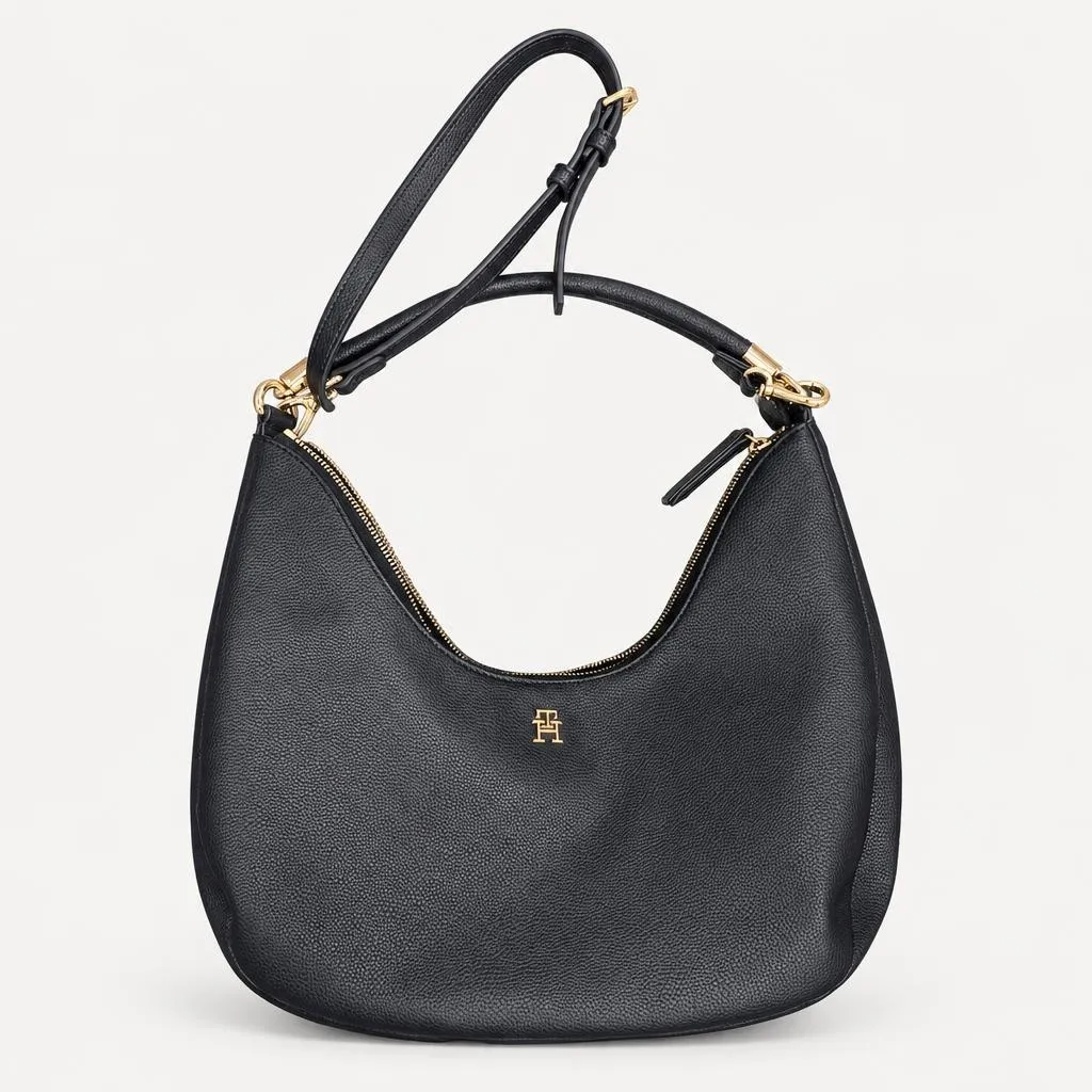 Cartera Tommy Hilfiger media tipo hobo