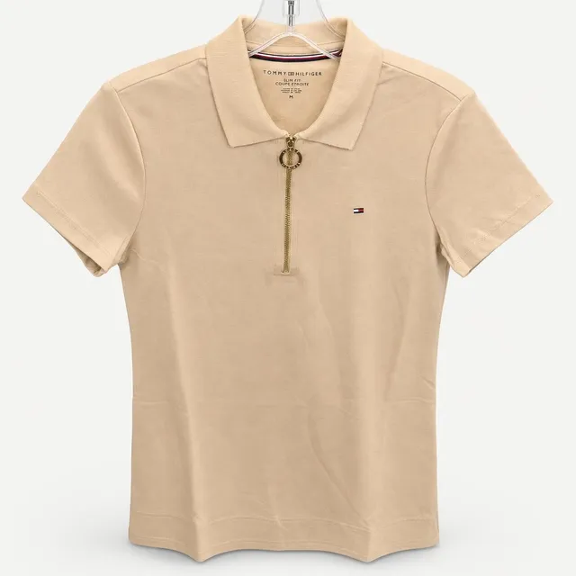 Polo Tommy Hilfiger con cierre para mujer talla M